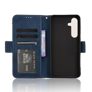 Samsung Galaxy S25+ Kortholder Pung Etui - Blå