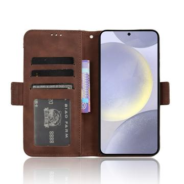 Samsung Galaxy S25+ Kortholder Pung Etui - Brun
