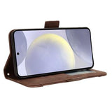 Samsung Galaxy S25+ Kortholder Pung Etui - Brun