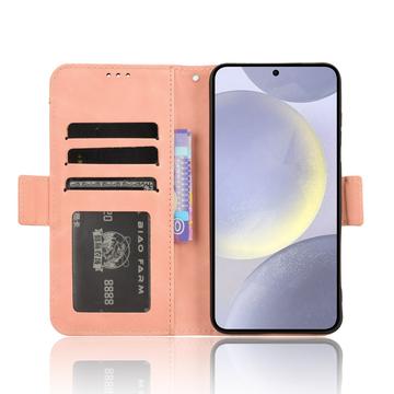 Samsung Galaxy S25+ Kortholder Pung Etui - Pink