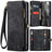 Samsung Galaxy S25+ Caseme 008 2-i-1 Multifunktionel Pung - Sort
