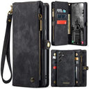 Samsung Galaxy S25+ Caseme 008 2-i-1 Multifunktionel Pung - Sort