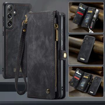 Samsung Galaxy S25+ Caseme 008 2-i-1 Multifunktionel Pung - Sort