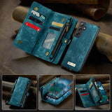 Samsung Galaxy S25+ Caseme 008 2-i-1 Multifunktionel Pung - Blå
