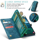Samsung Galaxy S25+ Caseme 008 2-i-1 Multifunktionel Pung - Blå