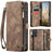 Samsung Galaxy S25+ Caseme 008 2-i-1 Multifunktionel Pung - Brun
