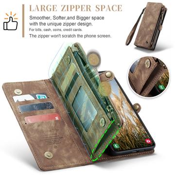 Samsung Galaxy S25+ Caseme 008 2-i-1 Multifunktionel Pung - Brun