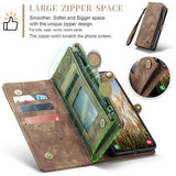Samsung Galaxy S25+ Caseme 008 2-i-1 Multifunktionel Pung - Brun