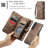 Samsung Galaxy S25+ Caseme 008 2-i-1 Multifunktionel Pung - Brun