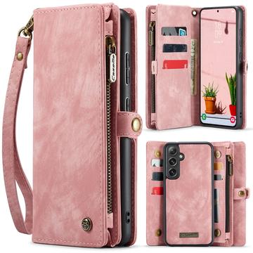Samsung Galaxy S25+ Caseme 008 2-i-1 Multifunktionel Pung - Pink