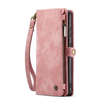 Samsung Galaxy S25+ Caseme 008 2-i-1 Multifunktionel Pung - Pink