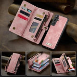 Samsung Galaxy S25+ Caseme 008 2-i-1 Multifunktionel Pung - Pink