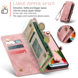Samsung Galaxy S25+ Caseme 008 2-i-1 Multifunktionel Pung - Pink
