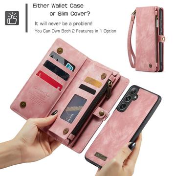 Samsung Galaxy S25+ Caseme 008 2-i-1 Multifunktionel Pung - Pink