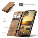 Samsung Galaxy S25+ Caseme 013 Series Pung - Brun