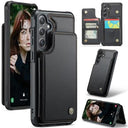 Samsung Galaxy S25+ Caseme C22-etui RFID-kortpung - Sort