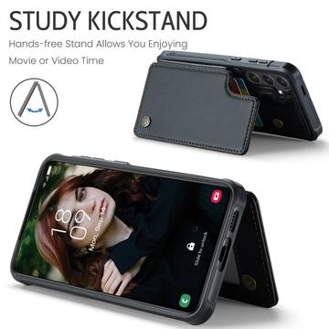 Samsung Galaxy S25+ Caseme C22-etui RFID-kortpung - Sort
