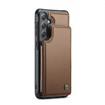 Samsung Galaxy S25+ Caseme C22-etui RFID-kortpung - brun