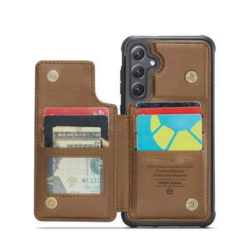 Samsung Galaxy S25+ Caseme C22-etui RFID-kortpung - brun
