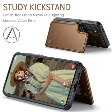 Samsung Galaxy S25+ Caseme C22-etui RFID-kortpung - brun