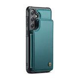 Samsung Galaxy S25+ Caseme C22-etui RFID-kortpung - grøn