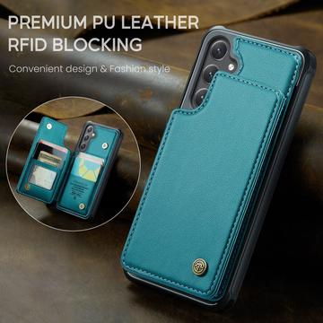 Samsung Galaxy S25+ Caseme C22-etui RFID-kortpung - grøn