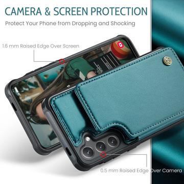 Samsung Galaxy S25+ Caseme C22-etui RFID-kortpung - grøn