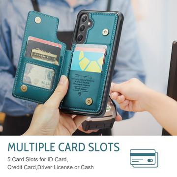 Samsung Galaxy S25+ Caseme C22-etui RFID-kortpung - grøn