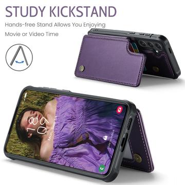 Samsung Galaxy S25+ Caseme C22-etui RFID-kortpung - lilla