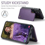 Samsung Galaxy S25+ Caseme C22-etui RFID-kortpung - lilla