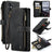 Samsung Galaxy S25+ Caseme C30 Multifunktionel Pung - Sort