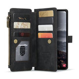 Samsung Galaxy S25+ Caseme C30 Multifunktionel Pung - Sort