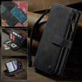 Samsung Galaxy S25+ Caseme C30 Multifunktionel Pung - Sort