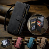 Samsung Galaxy S25+ Caseme C30 Multifunktionel Pung - Sort