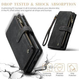 Samsung Galaxy S25+ Caseme C30 Multifunktionel Pung - Sort