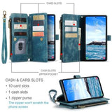 Samsung Galaxy S25+ Caseme C30 Multifunktionel Pung - Blå