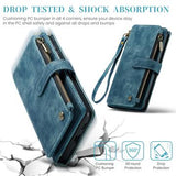 Samsung Galaxy S25+ Caseme C30 Multifunktionel Pung - Blå