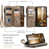Samsung Galaxy S25+ Caseme C30 Multifunktionel Pung - Brun