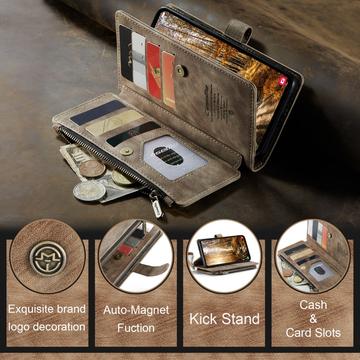 Samsung Galaxy S25+ Caseme C30 Multifunktionel Pung - Brun