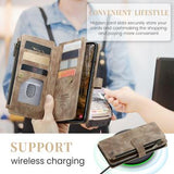 Samsung Galaxy S25+ Caseme C30 Multifunktionel Pung - Brun