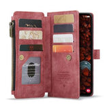 Samsung Galaxy S25+ Caseme C30 Multifunktionel Pung - Rød