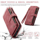 Samsung Galaxy S25+ Caseme C30 Multifunktionel Pung - Rød