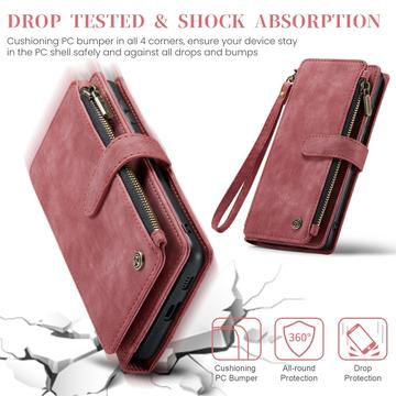 Samsung Galaxy S25+ Caseme C30 Multifunktionel Pung - Rød