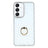 Samsung Galaxy S25+/S24+ CrystalGlow Hybrid Cover med Ringholder - Hvid