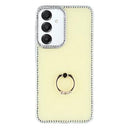 Samsung Galaxy S25+/S24+ CrystalGlow Hybrid Cover med Ringholder - Gul