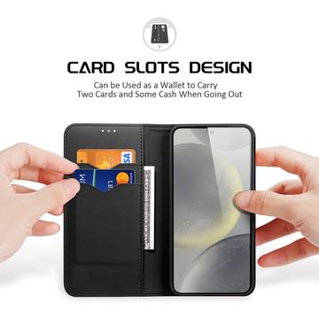 Samsung Galaxy S25+ Dux Ducis Hivo Læderpung - Sort