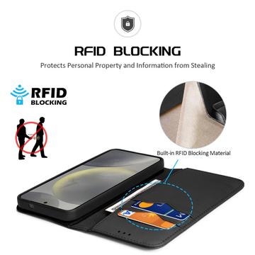 Samsung Galaxy S25+ Dux Ducis Hivo Læderpung - Sort