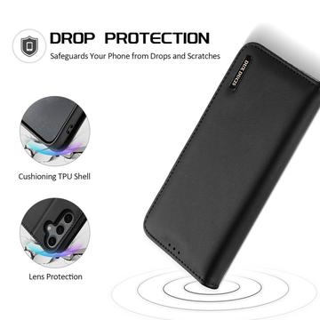 Samsung Galaxy S25+ Dux Ducis Hivo Læderpung - Sort