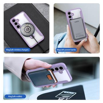 Samsung Galaxy S25+ Dux Ducis Skin X Pro Magnetisk Flip Cover - Lilla