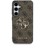 Samsung Galaxy S25+ Guess 4G Big Metal Logo Hybrid Cover - Brun